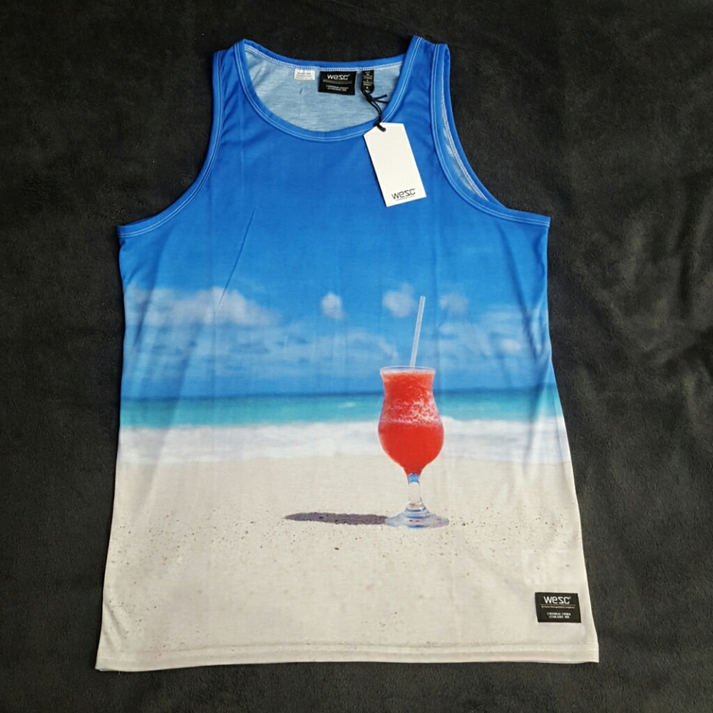 NWT WESC COCKTAIL TANK TOP